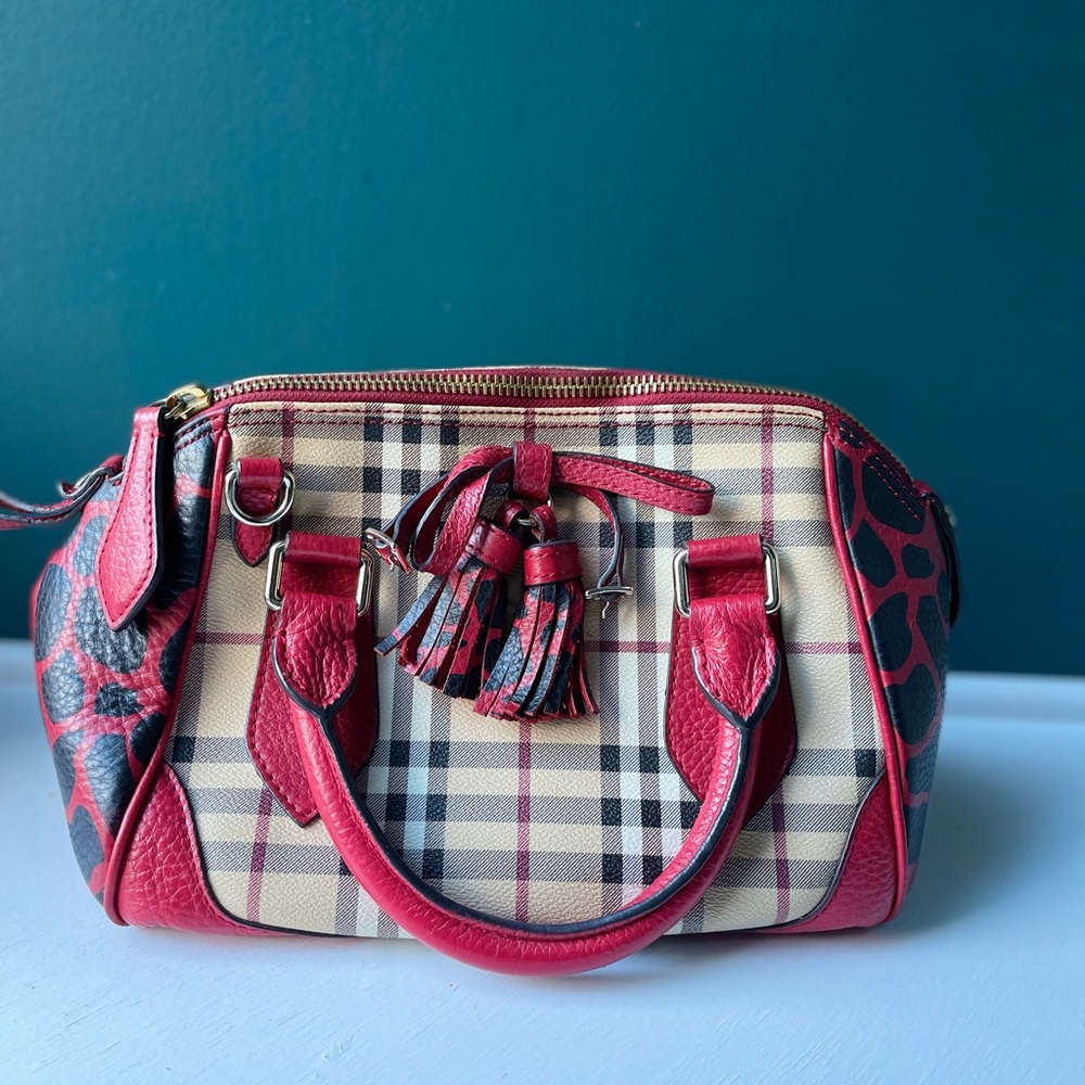 Authentic Burberry Handbag with long strap